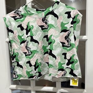 Trendy Camo Print Swim Coverup